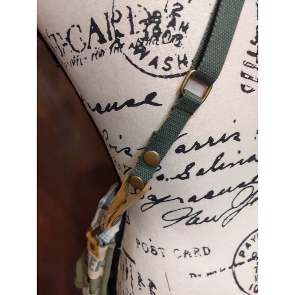 Selina Vaughan Studios Canvas Crossbody Bag Small Seed Sack Beer Bottle Grunge - Picture 6 of 9